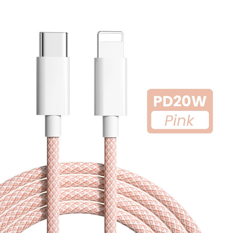 PD 20W USB cable for iPhone Type C to 8-pin charger Quick charging cable for iPhone 13 Pro Max USB C data cabl_voghion.com