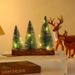 Neu Tabletop Weihnachten Baum Ornament Mini Weihnachten Baum Mit Lichter, Leucht Szene, Festliche Atmosphäre Anordnung_voghion.com