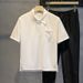 Men's clothing Summer style solid color pocket polo shirt short-sleeved T-shirt men's slim lapel pullover T-shirt top_voghion.com