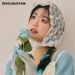 Νέα μαντίλα στο κεφάλι High-end Triangle Countryside Style Lace Triangle Scarf Γλυκό αξεσουάρ με δαντέλα δεμένα μαλλιά_voghion.com