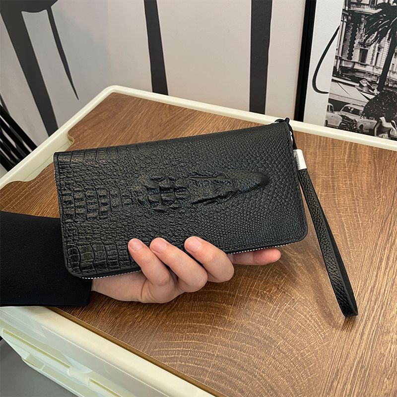 Porta carte di credito da uomo Porta carte pop-up con chiusura magnetica in pelle microfibra con blocco RFID con finestra identificativa e tasca portamonete_voghion.com