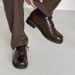 ShoeVault 2025 Nouvelles chaussures Derby décontractées haut de gamme en cuir marron pour homme, bout rond, semelle épaisse, rehausseur de hauteur, idéales pour un mariage._voghion.com