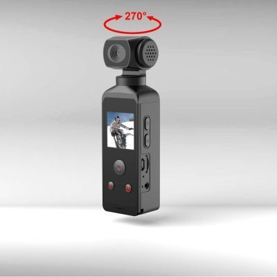 Bolso esportivo 720P com lente giratória de 270 graus, câmera de mergulho criativa e compacta, fácil de transportar_voghion.com