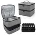 Organizer per smalto a doppio strato - Custodia portatile per 30 flaconi (borsa per il trucco compatta e adatta ai viaggi)_voghion.com