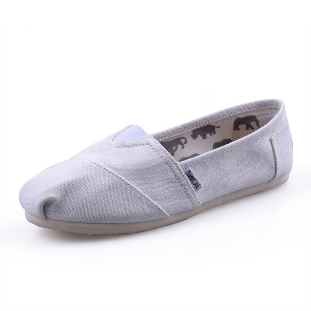 Thomas Canvas für Männer und Frauen Slip-On Paar einfarbig faule flache Schuhe_voghion.com