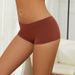 Women's Intimates Seamless Boxer Briefs Comfortable And Breathable Can Be Worn Outside Without Curling Mid Waist Ice Silk Boxer Briefs_voghion.com