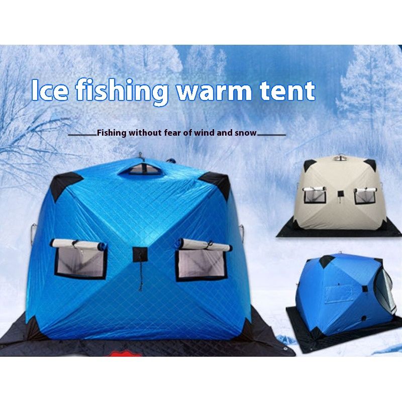 Winter fishing with cotton padding, thick quick opening, comfortable outdoor camping winter small tent, ice fishing,_voghion.com