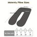 U-Shaped Maternity Pillow For Back, Neck, And Leg Support – Soft, Portable, And Comfortable Polyester Pregnancy Pillow For Expecting Moms_voghion.com