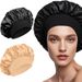 Cross-Border New Women's Wide-Brim High Elasticity European And American Beauty Salon Shower Cap Polyester Hair_voghion.com