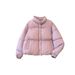 Kurze Pufferjacke für Damen, Wintermantel, leicht, warm, gesteppt, mit Polyester gefüllt, kapuzenlos, lässige Oberbekleidung für Damen_voghion.com