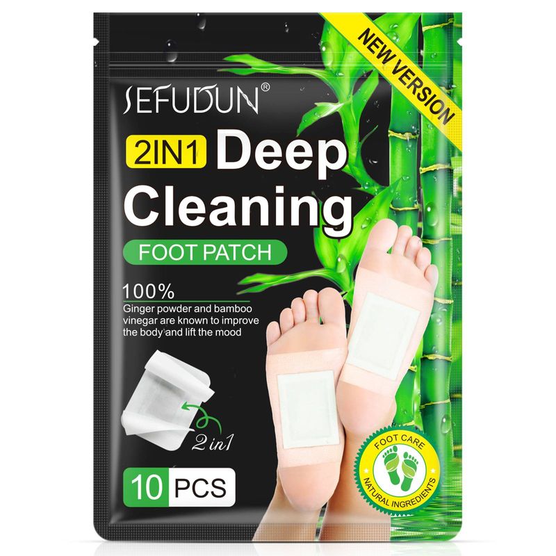 Deep Cleansing Foot Pads Bamboo Ginger Foot Pads for Promoting Sleeping Relieving Fatigue and Relaxing Muscles Tendons and Eliminate Moisture_voghion.com