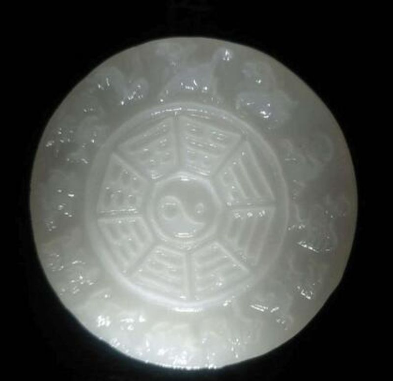 Fashionable and trendy Afghan white jade boutique gossip picture jade pendant pendant_voghion.com