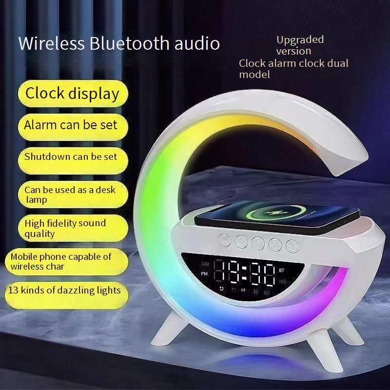Portable Speakers G2301 Bluetooth Speaker BT 3401 Atmosphere Light Voice Clock Wireless Mobile Sound_voghion.com