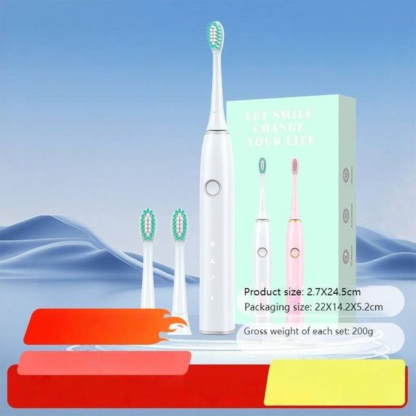 UV Sterilizing Sonic Toothbrush – 5+ Modes, 50+ Days Battery, Magnetic Motor, Smart Couple Set (White/Lavender/Pink)_voghion.com