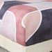 Pink Geometric Round Bed Sheet Polyester Skin Friendly Bed Fitted Sheet Mattress Protector Fitted Sheet_voghion.com