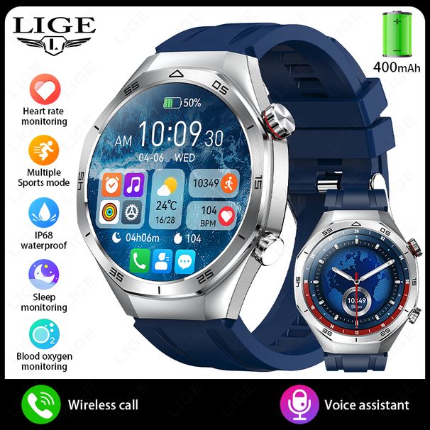 2025 New Business Smartwatch Bluetooth Call Music Voice Assistant Sport Heart Rate 400mAh Bettery Smart Watch Men_voghion.com