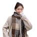 per donna versione coreana versatile moda britannica plaid autunno inverno scaldacollo lungo scialle sciarpa all'ingrosso_voghion.com