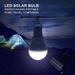 Bærbar LED solcellelampe ladet solenergi lyspanel drevet nødpære for utendørs hage camping telt fiske_voghion.com