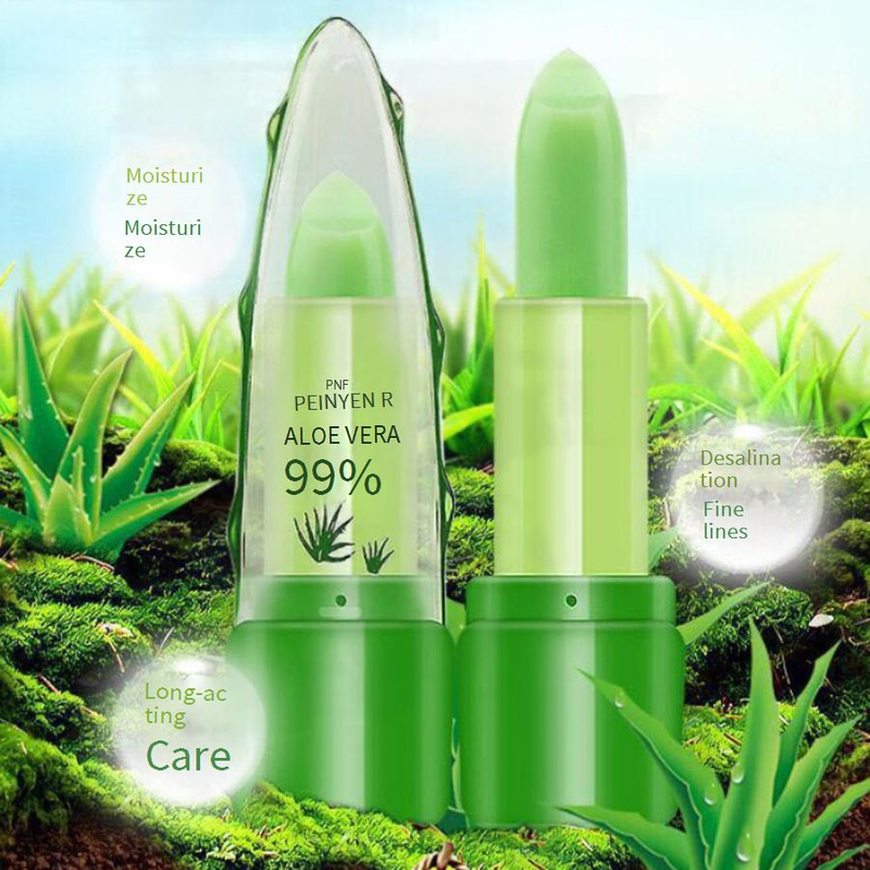 Rouge à lèvres Penifen P8067 Aloe Vera, rouge à lèvres changeant de couleur, hydratant, imperméable, antiadhésif, couleur longue tenue_voghion.com