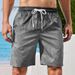 2025 Men's Four-season Casual 3D Printed Straight-cut Sports Beach Pants With Drawstrings_voghion.com
