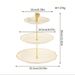 3 Tier Light Luxury High-end Fruit Tray Home Living Room Coffee Table Decorations Front Desk Candy Lotus Tray Multi-layer Fruit Tray Snack Tray_voghion.com