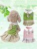 1 Piece Of Pet Accessory: Knitted JK Plaid Dress For Dogs And Cats, A Comfortable Spring-autumn Outfit Suitable For Small And Medium-sized Pets_voghion.com