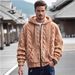 Herrenbekleidung Jugend-Kapuzenpullover mit Fleecefutter, Winter-Sherpa-Pulloverjacke mit doppelseitigem Plüsch, Slim Fit-Reißverschluss, lässige Streetwear_voghion.com