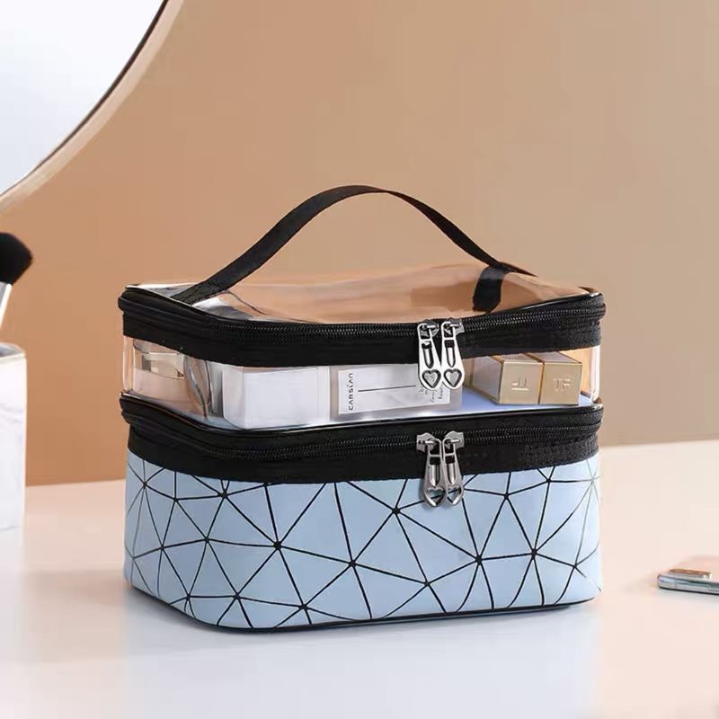 Make-up-Taschen, tragbare Kosmetiktasche mit großem Fassungsvermögen, superheiße High-End-Reise-Toilettenartikel-Kosmetik-Aufbewahrungstasche_voghion.com