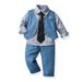Kid's Clothing Boys vest trousers 2024 autumn children's gentleman suit baby birthday suit one year old dress stylish_voghion.com