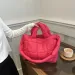 Women Puffer Tote Handbag Large Capacity Casual Padded Solid Color Quilted Top Handle Ladies Commute Bag 240820_voghion.com