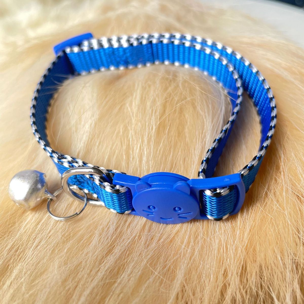 Cartoon Digital Printing Nylon Collar Bell Puppy Cat Leash_voghion.com