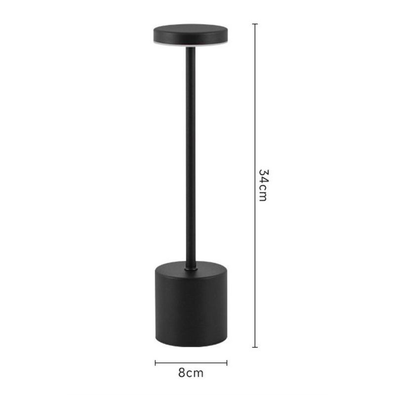 LED punjiva stolna lampa u obliku slova I, moderna i jednostavna s USB dodirnom trakom, mala noćna lampa za atmosferu_voghion.com