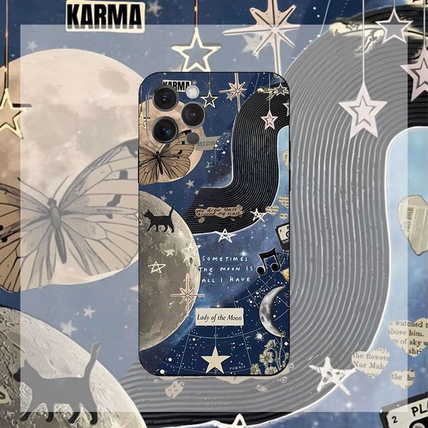 Custodia per telefono Cat Planet compatibile con iPhone 15 Pro Max 13 14 Creative 12 Copertura completa 11 Morbida 16_voghion.com