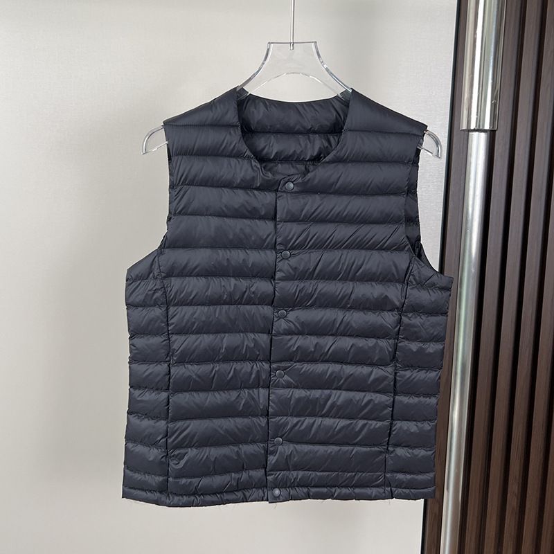 Herrenbekleidung Leichte Daunenweste für Herren, Slim Fit Steppjacke für den Winter, Freizeit & Lagenlook, Packbare Pufferweste für drinnen & draußen​_voghion.com