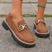 SHLIANG Mocassini da donna in stile britannico, con punta tonda, stile primavera-autunno, casual, retrò, a blocchi di colore, con suola spessa, X0048_voghion.com