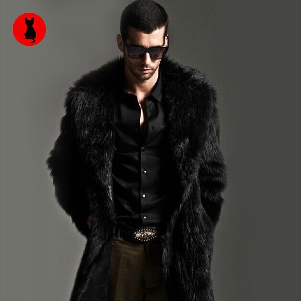 Cappotto lungo invernale da uomo in pelliccia di visone Haining e pelle integrata_voghion.com