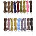1 Pair 4mm Two-color Striped Round Color Polyester Shoelaces For Work Shoes artin Leather Boots Shoe Laces_voghion.com