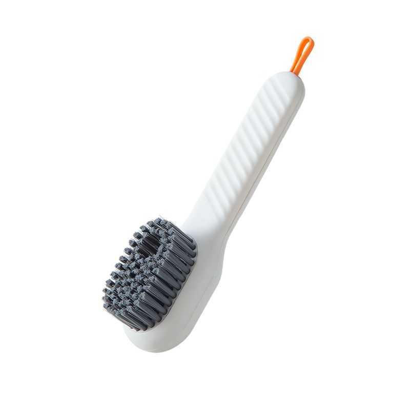 Liquid Dispensing Shoe Brush - Multi-Purpose Cleaning Tool For Shoes & Clothes (Soft Bristles, One-Press Soap Release)​​_voghion.com