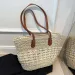 Designer 2025 Summer Handwoven Straw Tote Bags Women Vintage Hollow Out Handbag Basket Rattan Vacation Shoulder For_voghion.com