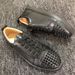Standard Original Box Red Sole Low Top Leather Shoes Rivet Rhinestone Trendy Men's Non-Slip Wear-Resistant Lace-Up_voghion.com