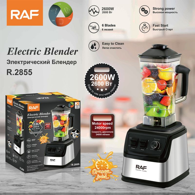 RAF EU Standard Portable Household Blender Fruit Juicer Grinder 1.5L 2855_voghion.com