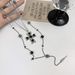 Dark Sweet Cool Multi-layer Cross Necklace For Women Y2K Subculture Hot Girl Collarbone Chain Millennium Style Accessory_voghion.com