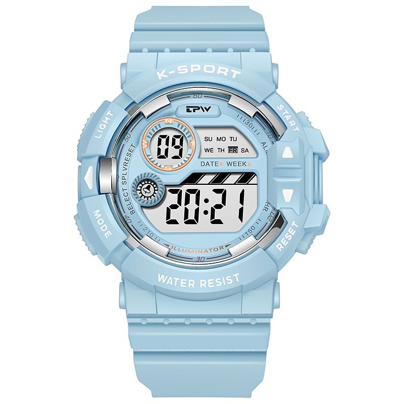 TPW Luminous Multifunctional Student Sports Waterproof Children's Electronic Watch Outdoor Sports Watch Men's And Women's Watch Wholesale_voghion.com