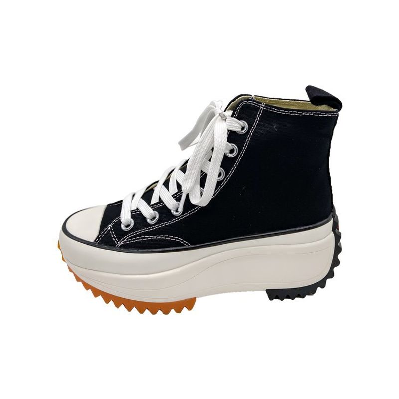 Grote maat hoge canvas schoenen dames 2023 zomer nieuwe sport casual schoenen Japanse all-match dikke bodem ademende witte schoenen_voghion.com