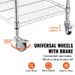 24x20x36.6 470 Cart LBS Utility Hooks Wheels Cart Rolling 3Tier 6 On_voghion.com