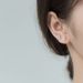 Un paio di orecchini sottili ed eleganti per donna con strass, piccoli e carini, un regalo alla moda per le amiche_voghion.com