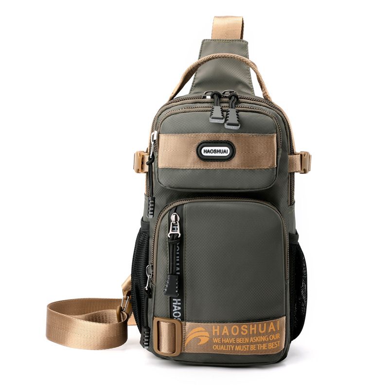Outdoor Große Brust 2023 Neue Ankunft Männer Casual Schulter Oxford Tuch Umhängetasche Multifunktionale Wasserdichte Rucksack_voghion.com