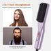 Nouveau peigne lissant multifonctionnel pour cheveux bouclés et raides, appareil ménager à ions négatifs, sans danger pour la coiffure_voghion.com