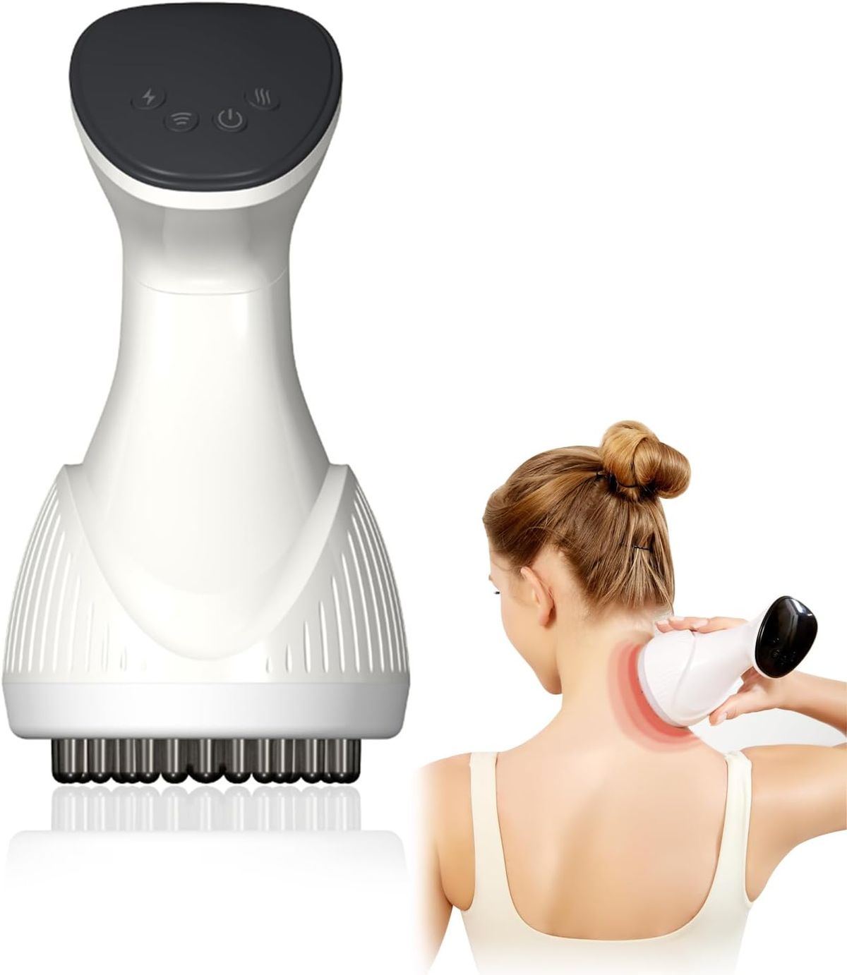 Horuili.® Cellulite-Massage Electric Meridian Brush, Multi-Function Body-Massage Device, Shoulder-Neck-Body-Massage Gua_voghion.com