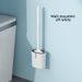No Dead Angle Household No-Drill Toilet Brush Wall-Mounted Bathroom Silicone Set Cleaning Magic Tool_voghion.com